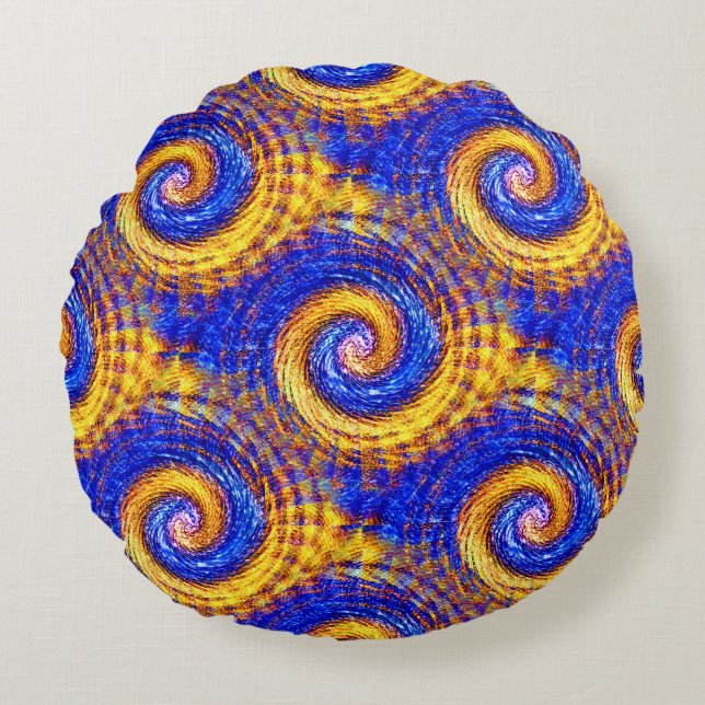 Sol och Himmel... Rund Kudde (Framsidan)