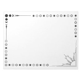 sol och humör anteckningsblock