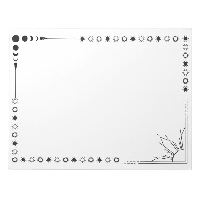 sol och humör anteckningsblock (Framsida)