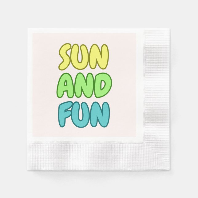 Sol Och Kul Pappersservetter (Framsidan)