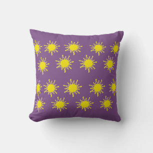 Sol och lila Throw Cushion Kudde