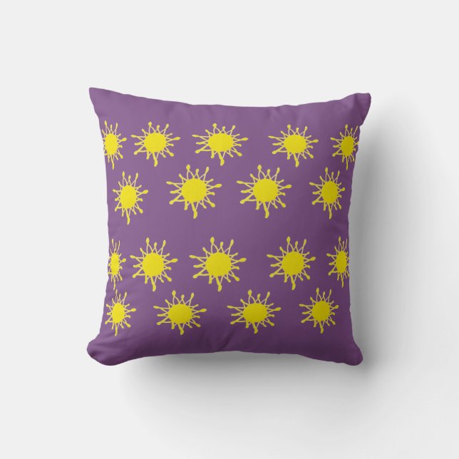 Sol och lila Throw Cushion Kudde (Framsida)
