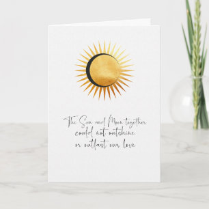 Sol och Måne Älskare Kort