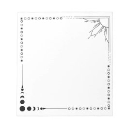 sol och måne anteckningsblock