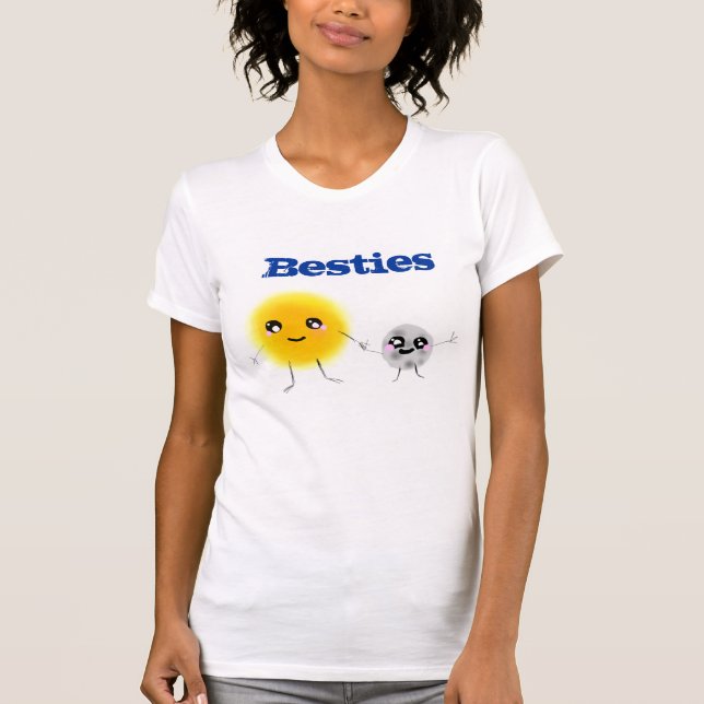 Sol och måne Besties Tee Shirt (Framsida)