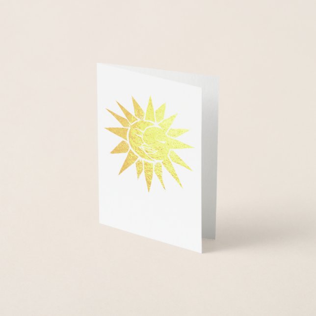 Sol och Måne Folierat Kort (Framsida)