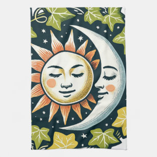 Sol och Måne Ivy Kökshandduk