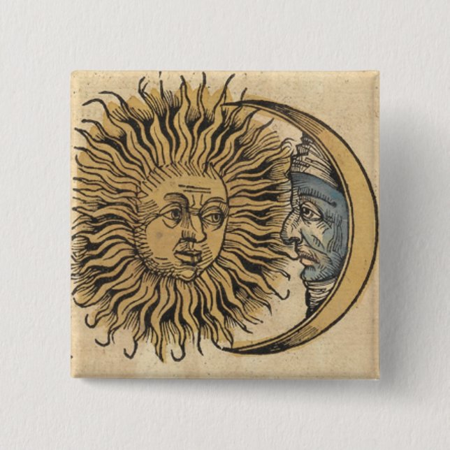 Sol och måne knapp (Framsida)