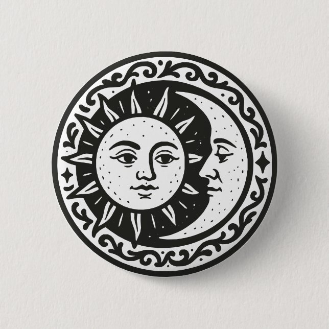 Sol och Måne Knapp (Framsida)