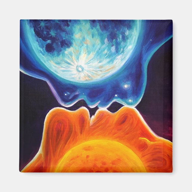 Sol och måne kyss magnet (Framsidan)