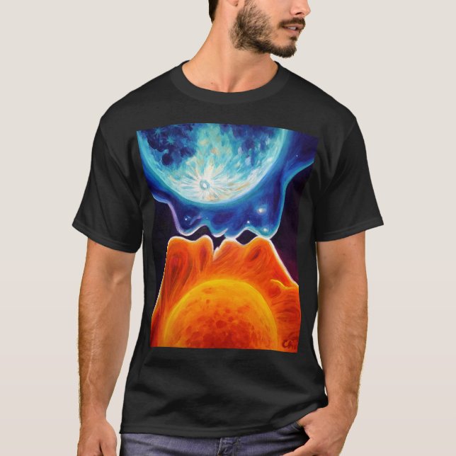 Sol och måne kyss t shirt (Framsida)