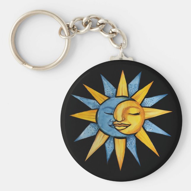 Sol och Måne Nyckelring (Framsidan)