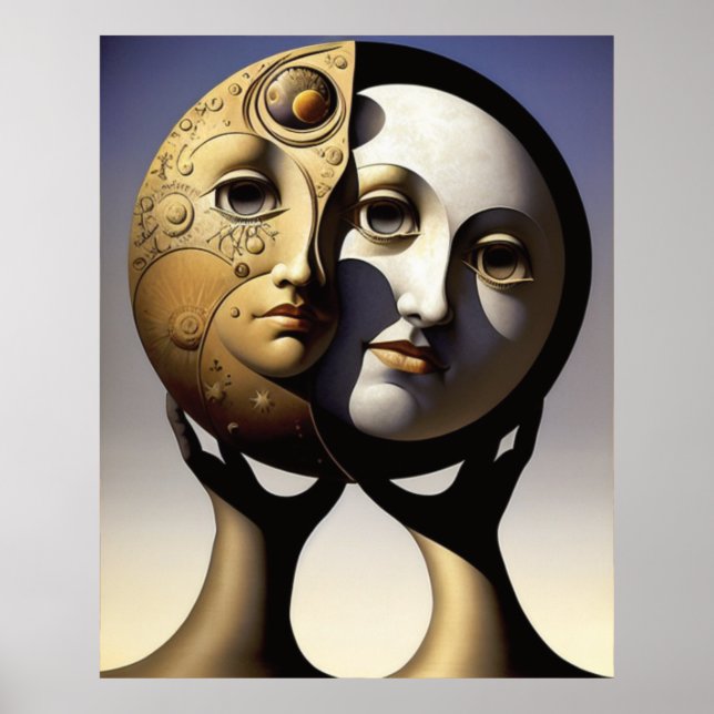 Sol och Måne Poster (Framsidan)