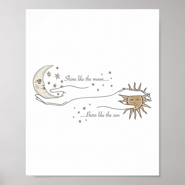 Sol och Måne Poster (Framsidan)