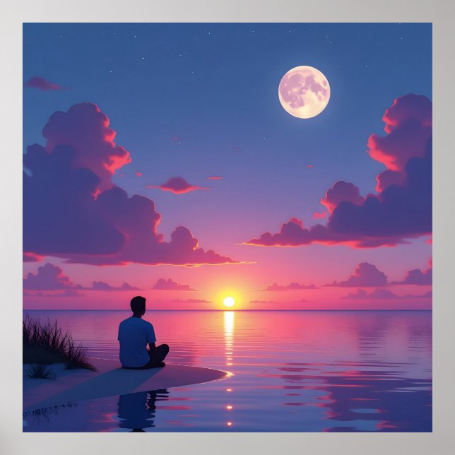 Sol och måne poster (Framsidan)