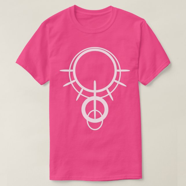 Sol och Måne Rune Yin och Yang 1 T Shirt (Design framsida)