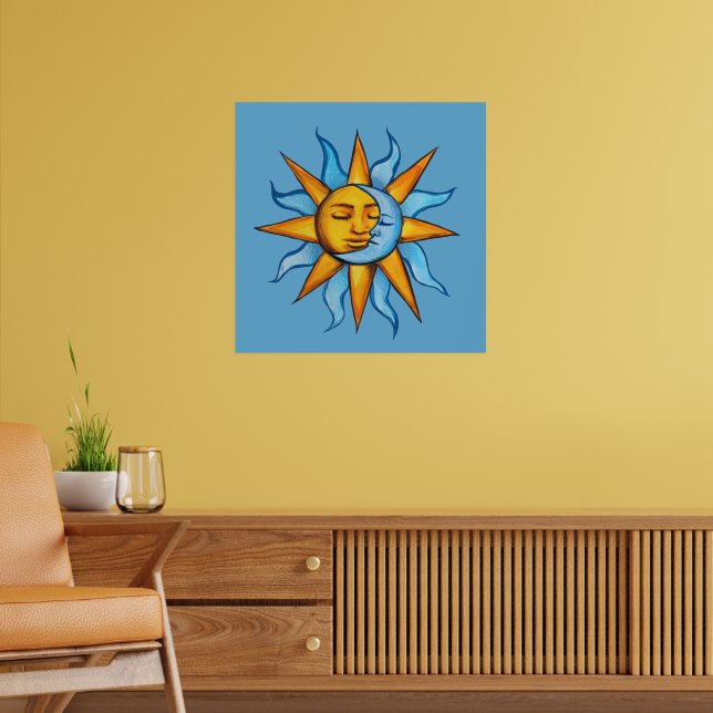 Sol och Måne Solskine MoonChild Poster (Vardagsrum 2)