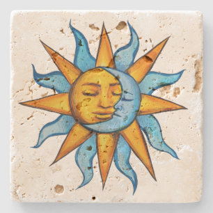 Sol och Måne Solskine MoonChild Stenunderlägg