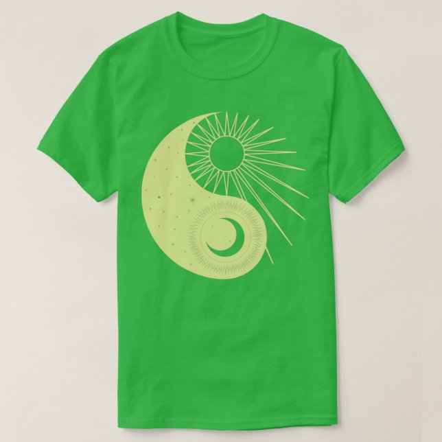 Sol och Måne som Yin Yang Alchemy T Shirt (Design framsida)