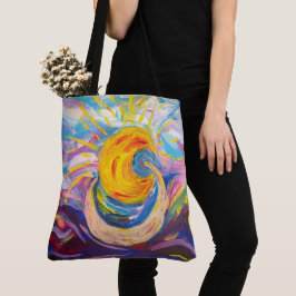 "Sol och Måne" Tote Bag (stor) Tygkasse