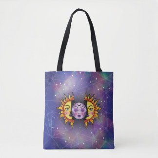 Sol och Måne Tote Bag Tygkasse
