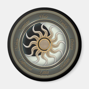 Sol- och månepaganen rullar magnet