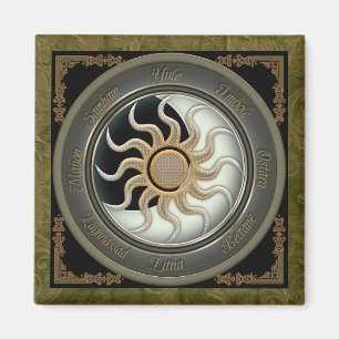 Sol- och månepaganen rullar magnet