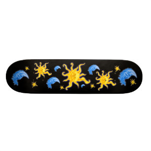 Sol- och måneSkateboard Skateboard Bräda 20,5 Cm