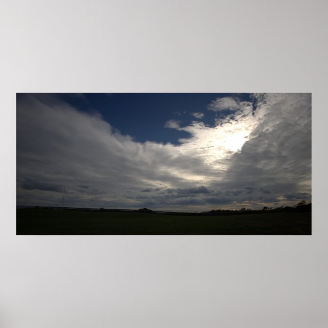 Sol och moln fotoaffisch poster (Framsidan)
