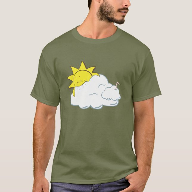Sol och moln tee shirt (Framsida)