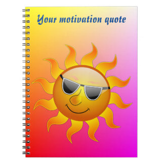 Sol och motivering för dagen anteckningsbok