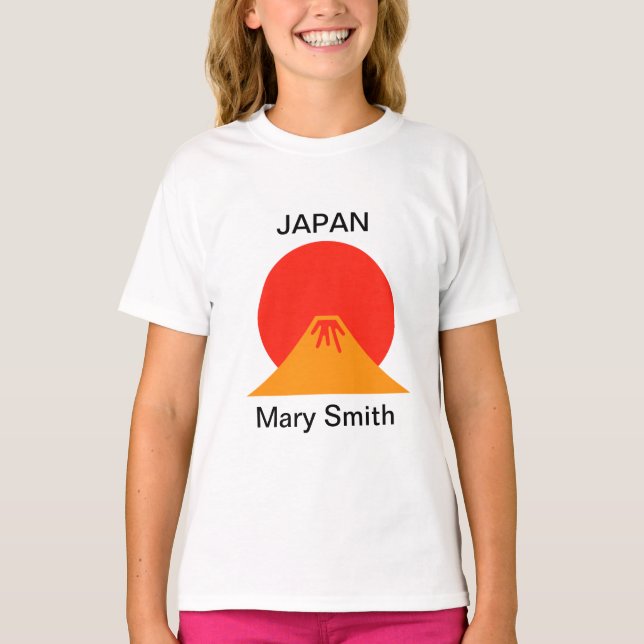 Sol och Mt. Fuji T Shirt (Framsida)