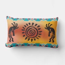 Sol och Pair of Kokopelli's Lumbarkudde