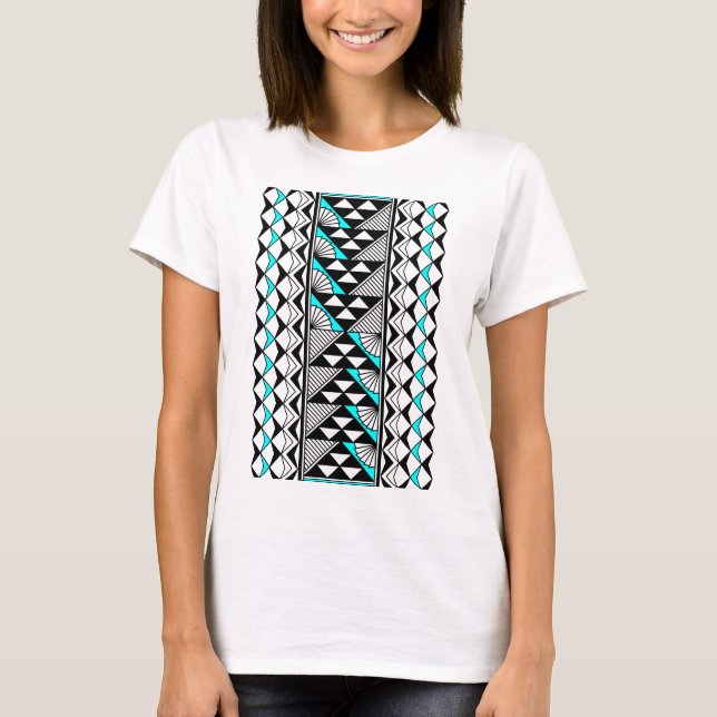 Sol och regn i Turquise T Shirt (Framsida)