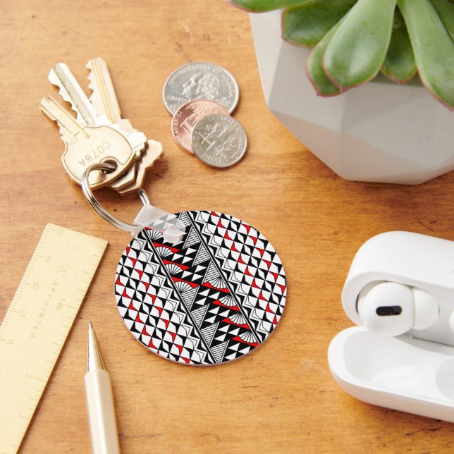 Sol och Regn - Röd - Nyckelring (Skrivbord)