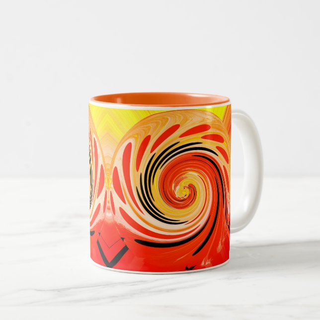 Sol och sand Två-Tonad mugg (Framsida höger)