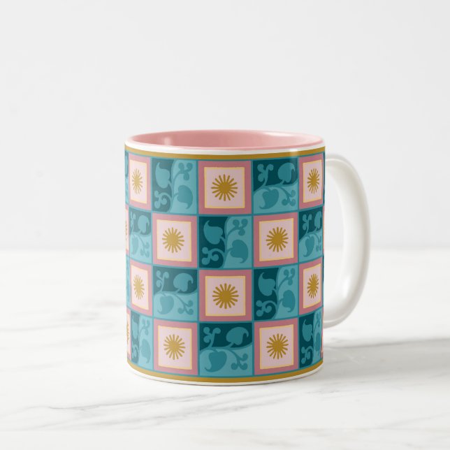 Sol och Skugga tvåtonskaffe Mugg (Framsida höger)