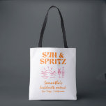 Sol och Spritz Sängkammarweekend Tygkasse<br><div class="desc">Sol och Spritz Sängkammarweekend Toteväska Denna tote är en perfekt present till dina tjejer under din speciella helg! Denna Funkiga väskan har en handritad layout med handritade illustrationer och handskrivna teckensnitt! Du har frihet att skapa något unikt! Redigera enkelt text och färger för att matcha din stil! Text- och bakgrundsfärger...</div>