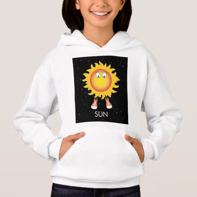 Sol och stjärnor i rymden t shirt (Framsida)