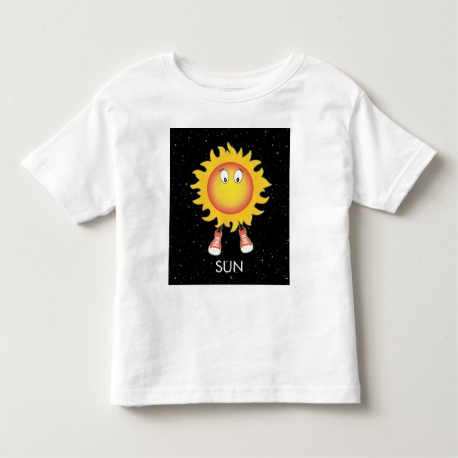 Sol och stjärnor i rymden t shirt (Framsida)