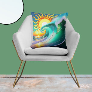 Sol och Surfa Graphic-Novelty Kudde