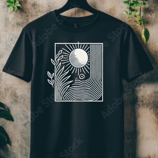sol och vågar t shirt (Skapare uppladdad)
