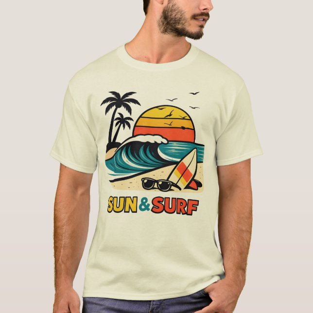 sol och vågor t shirt (Framsida)