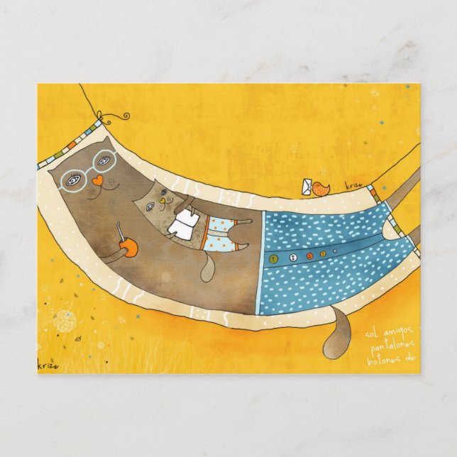 Sol och Vänner-vykort av Krize Vykort (Framsida)