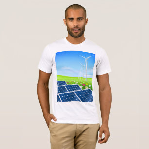 Sol- och vind driva manar T-tröja T Shirt