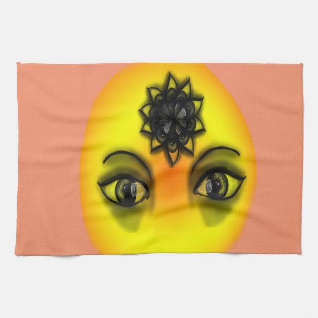 Sol ögon kökshandduk (Horisontell)