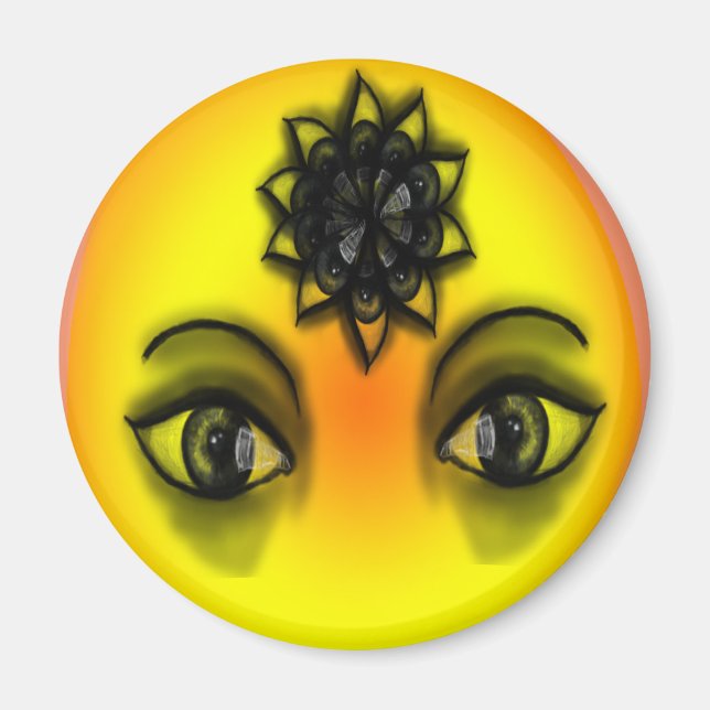 Sol ögon magnet (Framsidan)