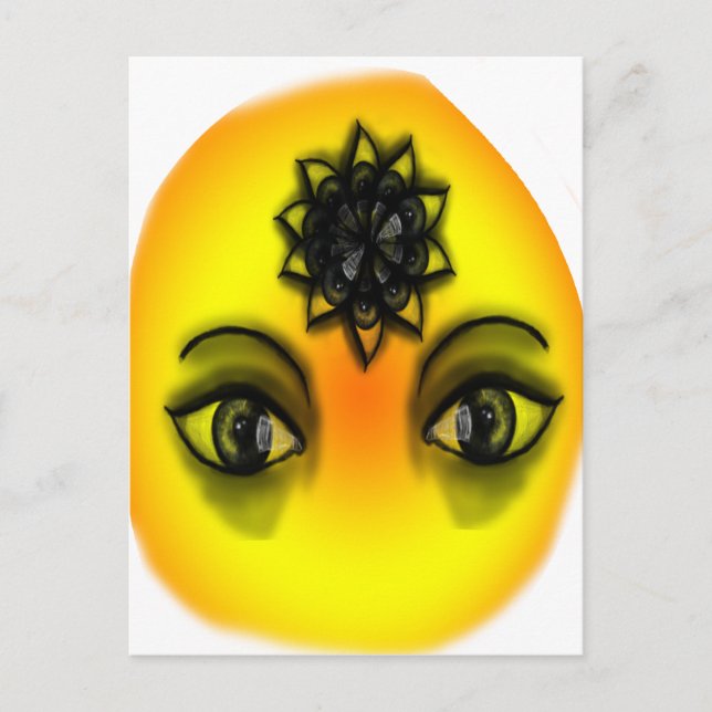 Sol ögon vykort (Framsida)