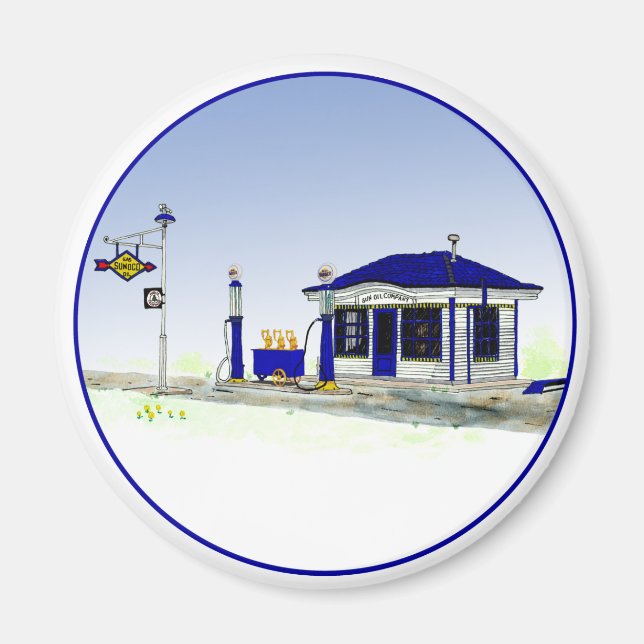 Sol Oil Station Magnet (Framsidan)