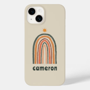 Sol över ett regnbåge